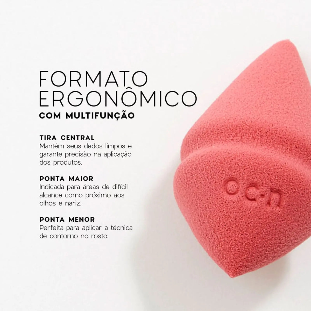 OCÉANE SPECIAL DIAMOND BLEND ESPONJA DE MAQUIAGEM NUDE ESCURO