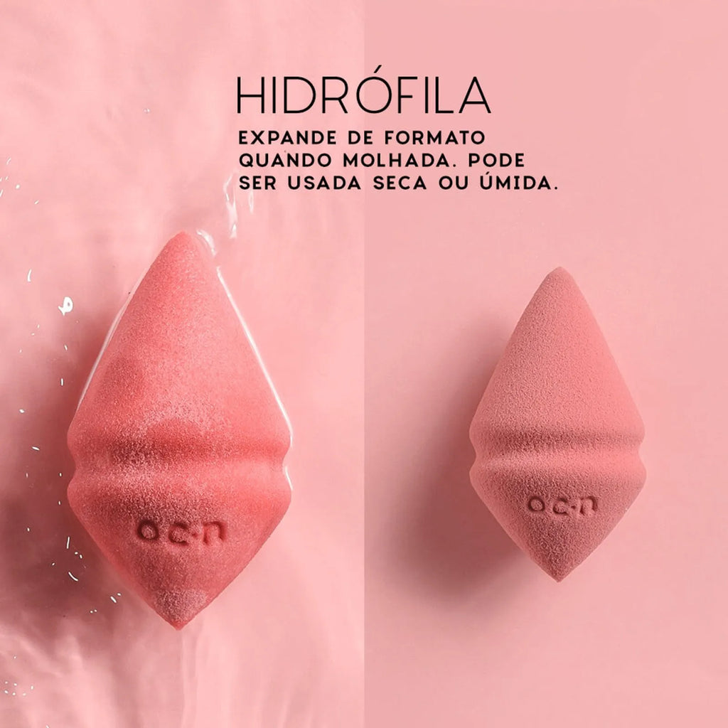 OCÉANE SPECIAL DIAMOND BLEND ESPONJA DE MAQUIAGEM NUDE ESCURO