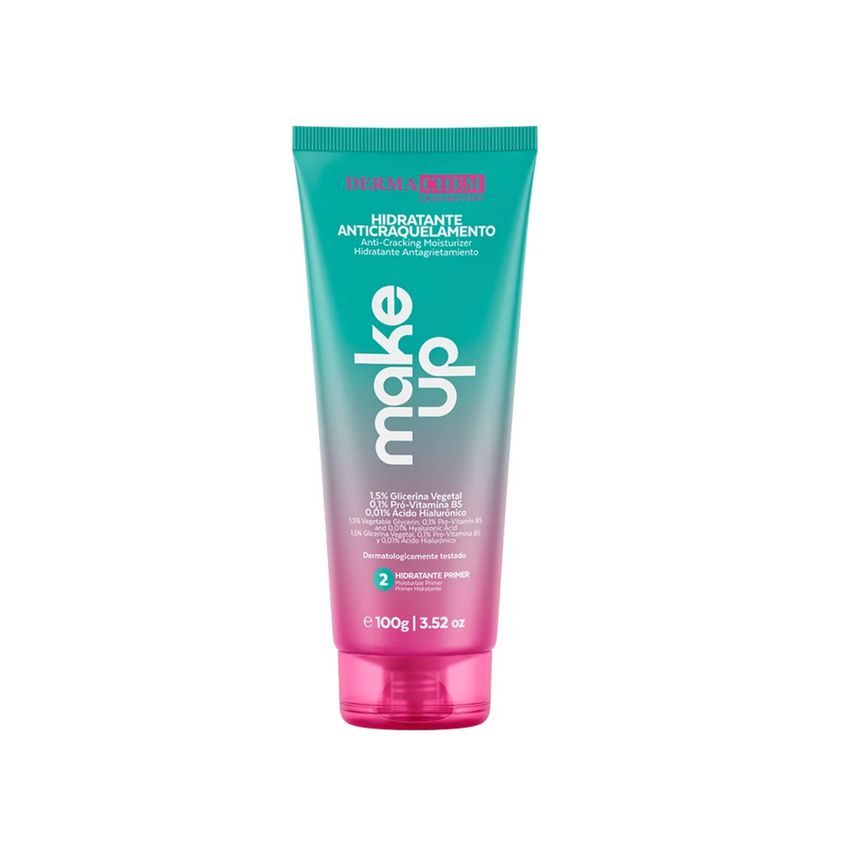 DERMACHEM HIDRATANTE FACIAL PRIMER ANTI-CRAQUELAMENTO PRE MAQUIAGEM MAKE UP DERMACHEM 100g